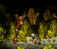 une photo d'Ã©cran de Donkey Kong Country sur Nintendo Super Nes